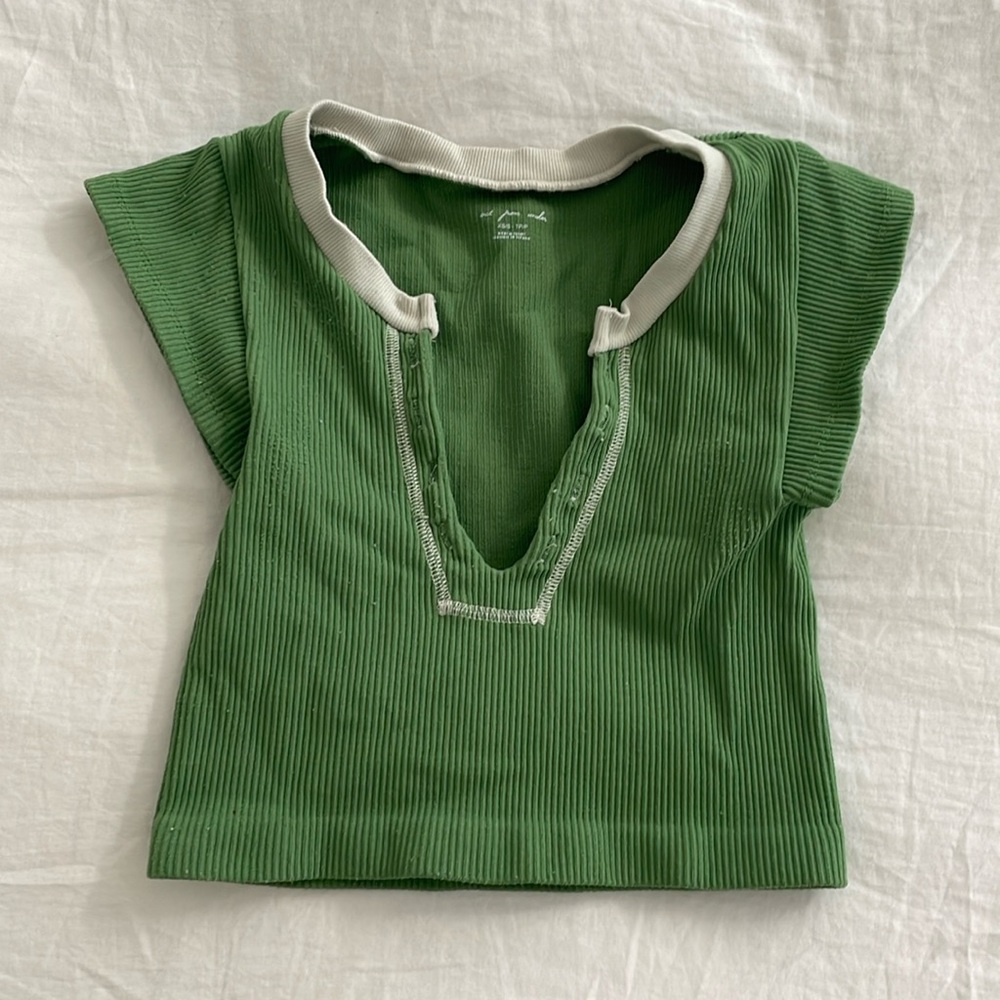Out From Under Go For Gold Seamless Cropped Top